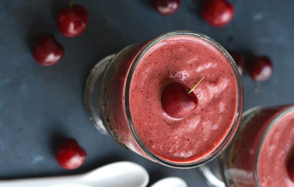 Mousse de cerezas para Thermomix