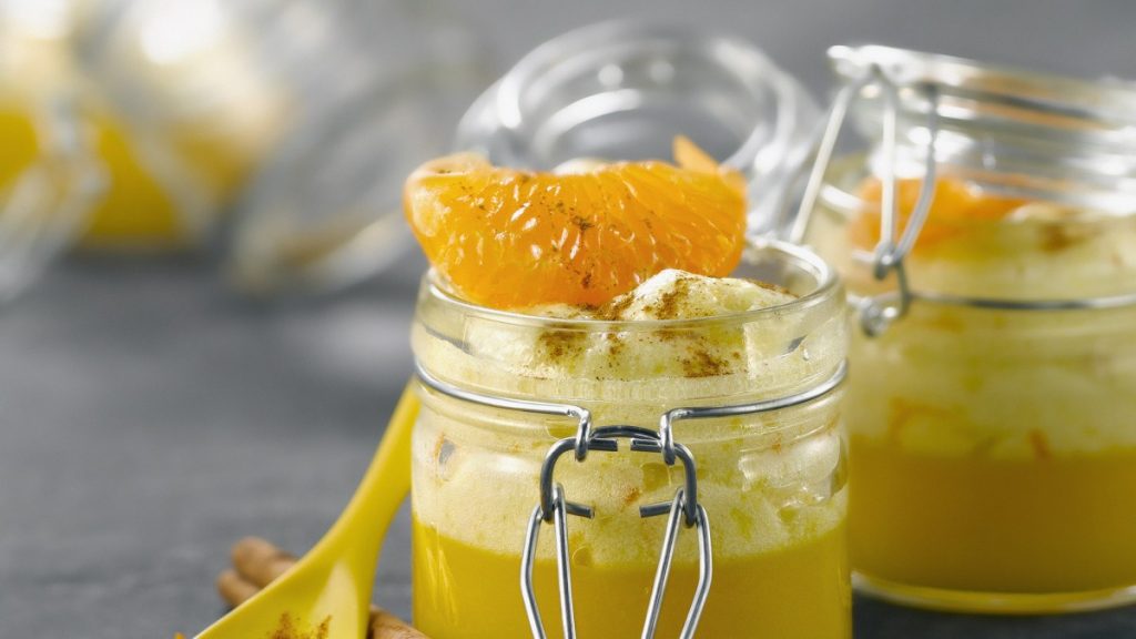 Mousse de mandarina sin gelatina